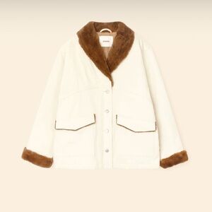 XÍRENA Vintage White Edwin Denim Jacket XL